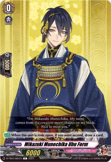 Mikazuki Munechika Ubu Form (D-TB04/084EN), D-TB04: Touken Ranbu ONLINE 2023 — Vanguard card price