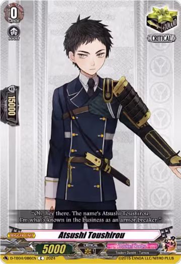 Atsushi Toushirou (D-TB04/086EN), D-TB04: Touken Ranbu ONLINE 2023 — Vanguard card price