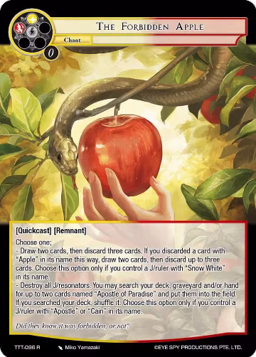 The Forbidden Apple (TTT-096 R), Thoth of the Trinity — Force of Will card price