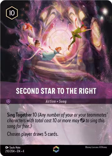 Second Star to the Right (Enchanted) (210/204), Ursula's Return — Lorcana card price