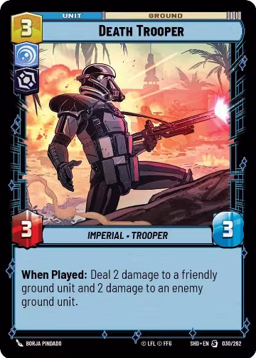 Death Trooper (030/262), Shadows of the Galaxy — Star Wars card price