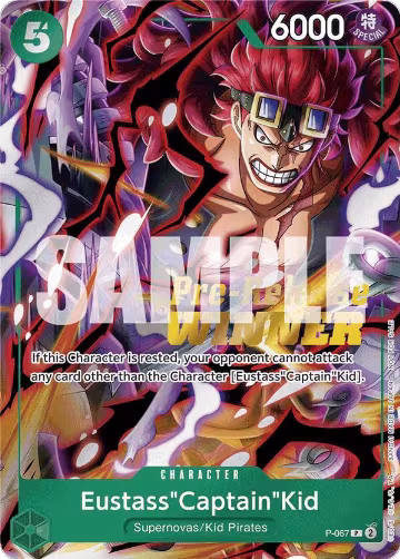 Eustass"Captain"Kid (OP-07 Pre-Release Tournament) [Winner] (P-067), One Piece Promotion Cards — One Piece card price
