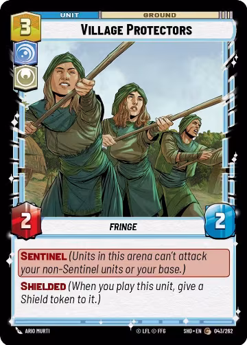 Village Protectors (043/262), Shadows of the Galaxy — Star Wars card price