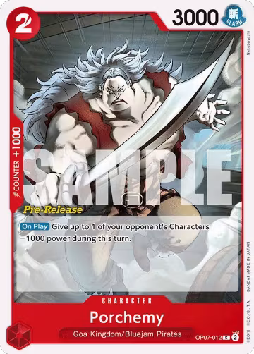 Porchemy (OP07-012), 500 Years in the Future Pre-Release Cards — One Piece card price