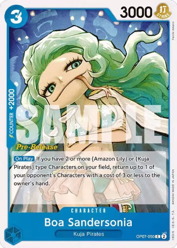 Boa Sandersonia (OP07-050), 500 Years in the Future Pre-Release Cards — One Piece card price