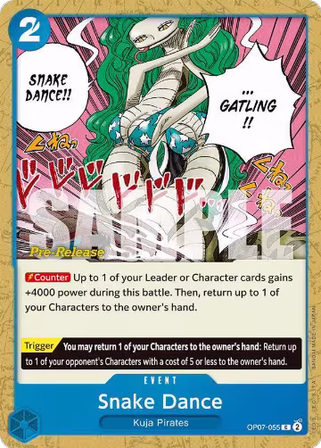 Snake Dance (OP07-055), 500 Years in the Future Pre-Release Cards — One Piece card price