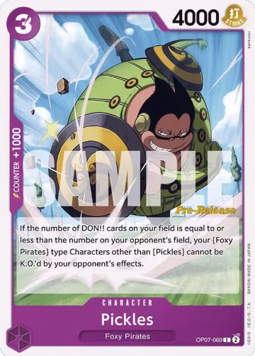 Pickles (OP07-069), 500 Years in the Future Pre-Release Cards — One Piece card price