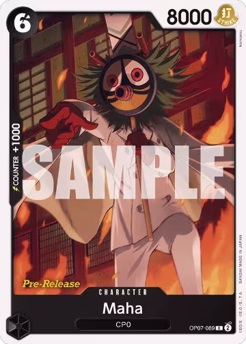 Maha (OP07-089), 500 Years in the Future Pre-Release Cards — One Piece card price