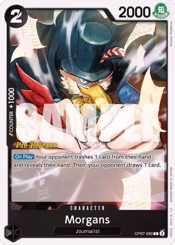 Morgans (OP07-090), 500 Years in the Future Pre-Release Cards — One Piece card price