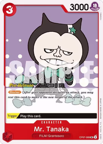 Mr. Tanaka (OP07-008), 500 Years in the Future Pre-Release Cards — One Piece card price