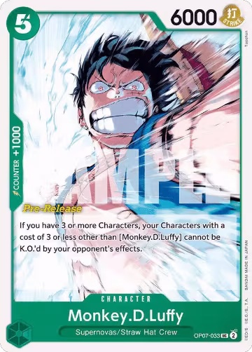 Monkey.D.Luffy (033) (OP07-033) — card price