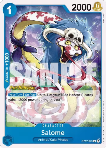 Salome (OP07-043), 500 Years in the Future Pre-Release Cards — One Piece card price