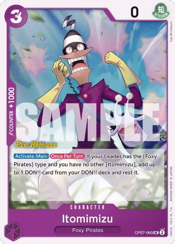 Itomimizu (OP07-060), 500 Years in the Future Pre-Release Cards — One Piece card price