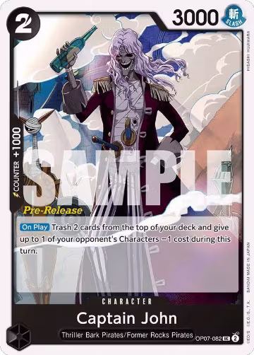 Captain John (OP07-082), 500 Years in the Future Pre-Release Cards — One Piece card price
