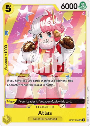 Atlas (OP07-098), 500 Years in the Future Pre-Release Cards — One Piece card price