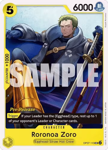 Roronoa Zoro (113) (OP07-113) — card price