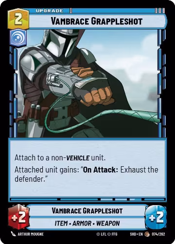 Vambrace Grappleshot (074/262), Shadows of the Galaxy — Star Wars card price