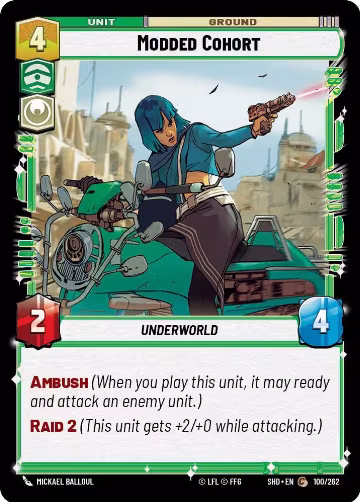 Modded Cohort (100/262), Shadows of the Galaxy — Star Wars card price