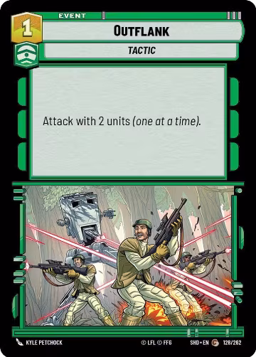 Outflank (128/262), Shadows of the Galaxy — Star Wars card price