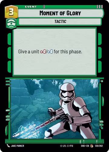 Moment of Glory (130/262), Shadows of the Galaxy — Star Wars card price