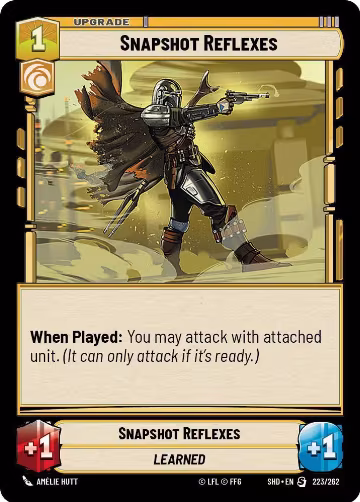 Snapshot Reflexes (223/262), Shadows of the Galaxy — Star Wars card price