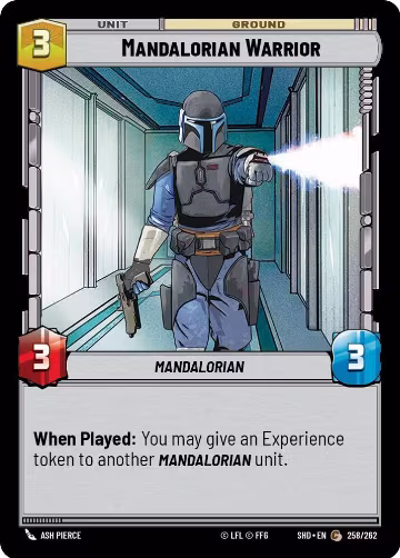 Mandalorian Warrior (258/262), Shadows of the Galaxy — Star Wars card price