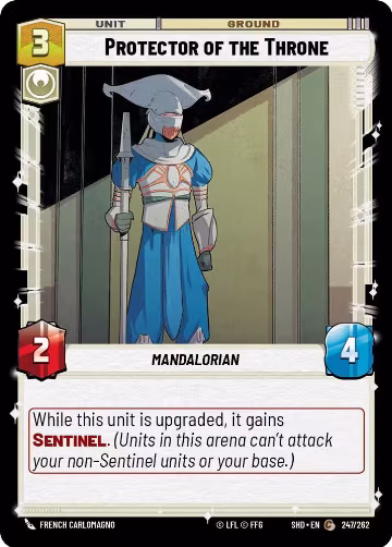 Protector of the Throne (247/262), Shadows of the Galaxy — Star Wars card price