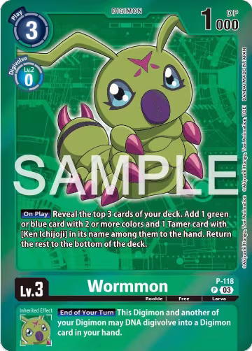 Wormmon - P-118 (Digimon Adventure Box 2024) (P-118 P), Digimon Promotion Cards — Digimon card price