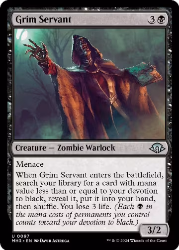 Grim Servant (97), Modern Horizons 3 — Magic card price