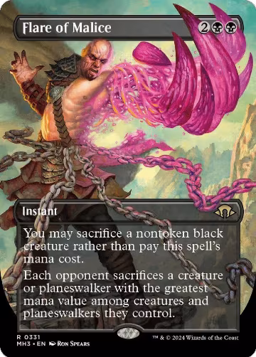 Flare of Malice (Borderless) (331), Modern Horizons 3 — Magic card price