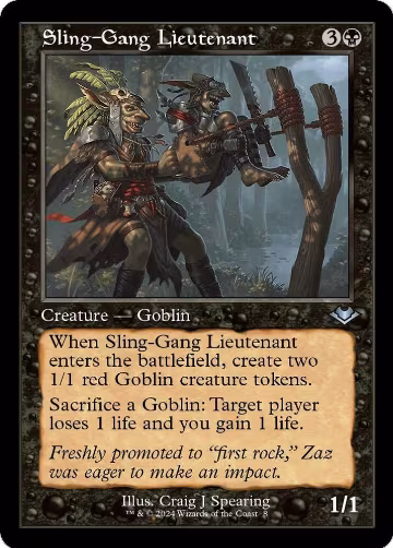 Sling-Gang Lieutenant (Retro Frame) (8), Modern Horizons — Magic card price