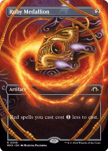 Ruby Medallion (Borderless) (348), Modern Horizons 3 — Magic card price
