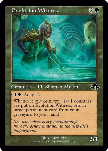 Evolution Witness (Retro Frame) (424), Modern Horizons 3 — Magic card price