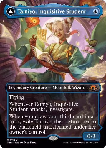 Tamiyo, Inquisitive Student (Borderless) (Textured Foil) (469), Modern Horizons 3 — Magic card price