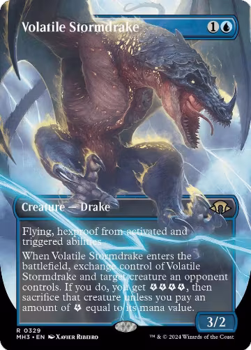 Volatile Stormdrake (Borderless) (329), Modern Horizons 3 — Magic card price