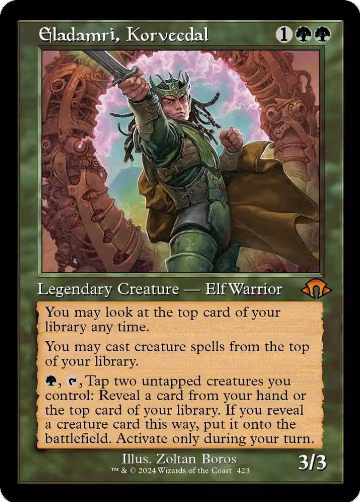 Eladamri, Korvecdal (Retro Frame) (423), Modern Horizons 3 — Magic card price
