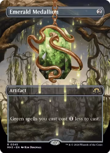 Emerald Medallion (Borderless) (345), Modern Horizons 3 — Magic card price