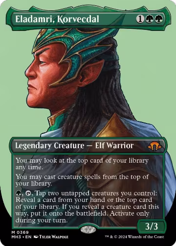 Eladamri, Korvecdal (Borderless) (369), Modern Horizons 3 — Magic card price