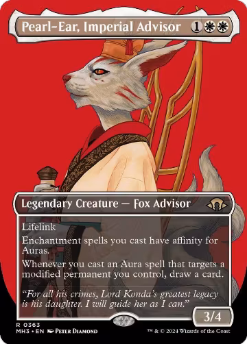 Pearl-Ear, Imperial Advisor (Borderless) (363), Modern Horizons 3 — Magic card price