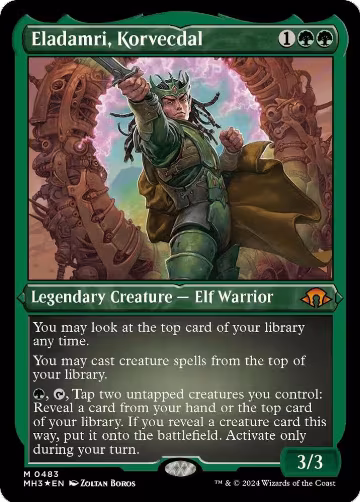 Eladamri, Korvecdal (Foil Etched) (483), Modern Horizons 3 — Magic card price