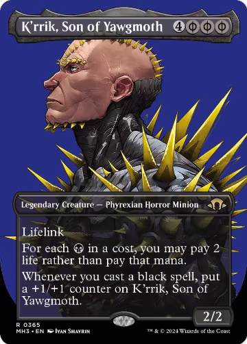 K'rrik, Son of Yawgmoth (Borderless) (365), Modern Horizons 3 — Magic card price