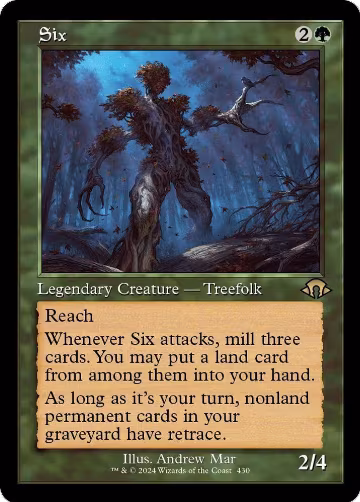 Six (Retro Frame) (430), Modern Horizons 3 — Magic card price