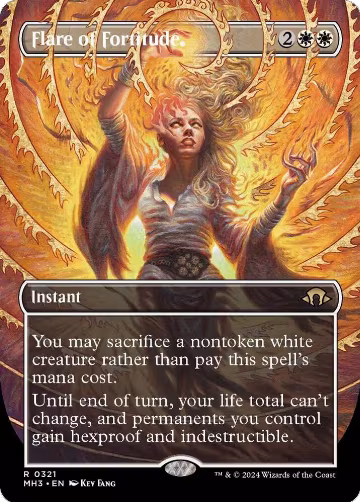 Flare of Fortitude (Borderless) (321), Modern Horizons 3 — Magic card price