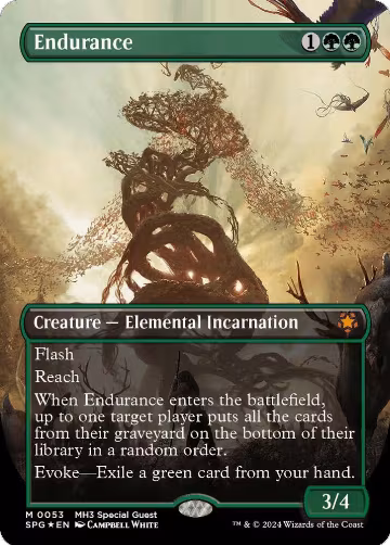 Endurance (Borderless) (Textured Foil) (53), Special Guests — Magic card price