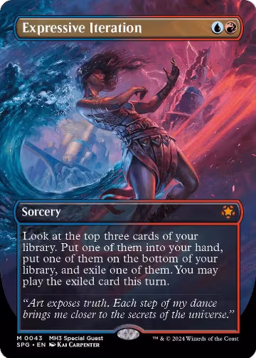 Expressive Iteration (Borderless) (43), Special Guests — Magic card price