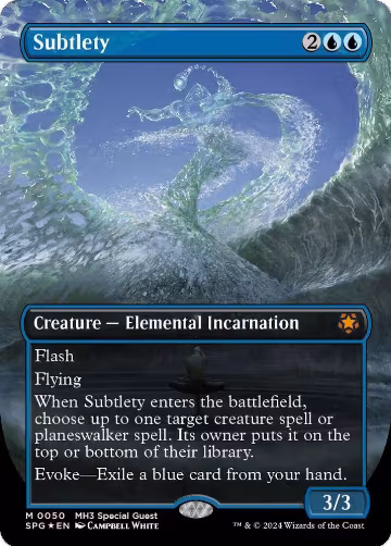 Subtlety (Borderless) (Textured Foil) (50), Special Guests — Magic card price