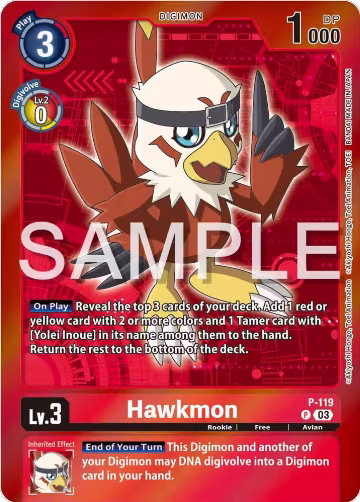 Hawkmon - P-119 (Digimon Adventure Box 2024) (P-119 P), Digimon Promotion Cards — Digimon card price