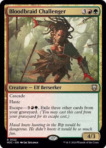 Bloodbraid Challenger (122), Commander: Modern Horizons 3 — Magic card price