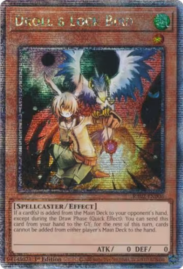 Droll & Lock Bird (Quarter Century Secret Rare) (RA02-EN006), 25th Anniversary Rarity Collection II — Yu-Gi-Oh! card price