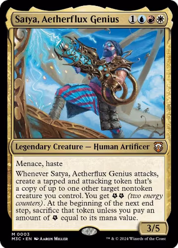 Satya, Aetherflux Genius (3), Commander: Modern Horizons 3 — Magic card price